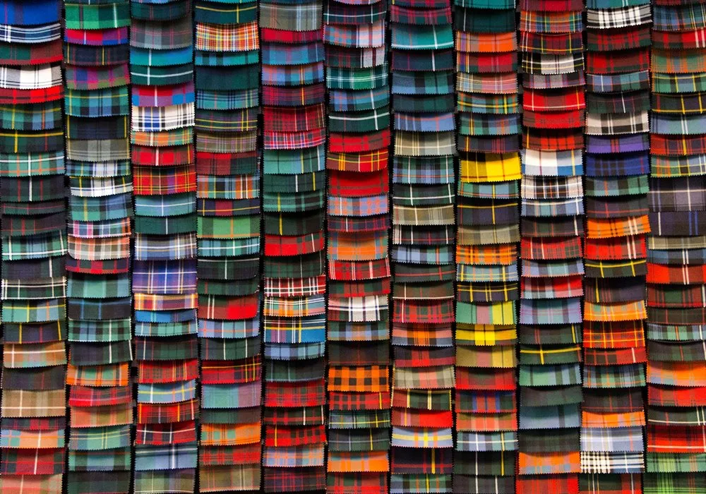The Tartan Wall at Lochcarron of Scotland
